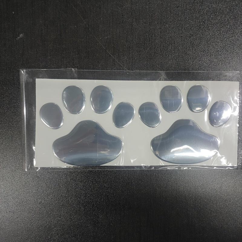 2PCS Car body stickers PVC footprints Car stickers Bear dog footprints 3D car stickers Matching