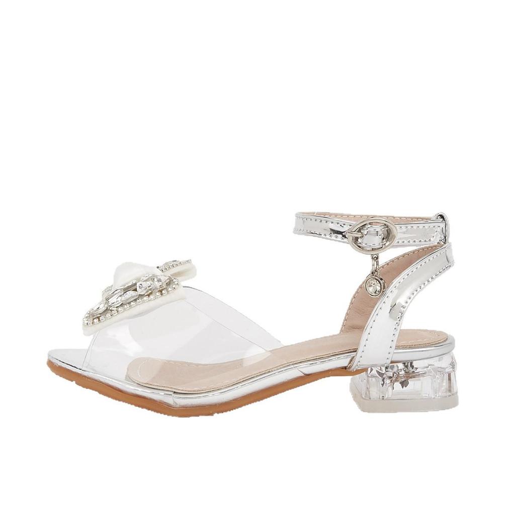 2025 Winter Fashion Versatile Bow High Heel Sandals for Girls