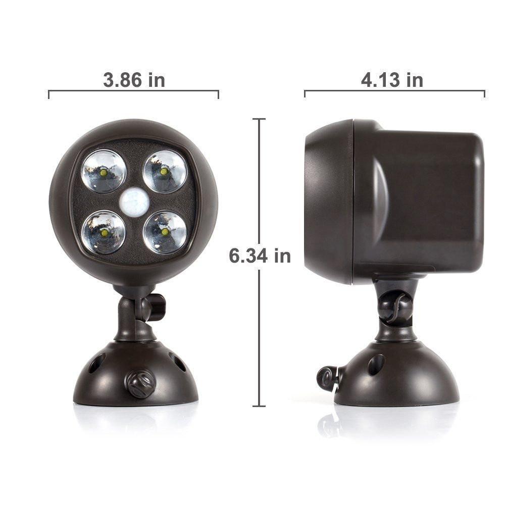 360° Battery Power Motion Security LED Light Garden Outdoor Indoor