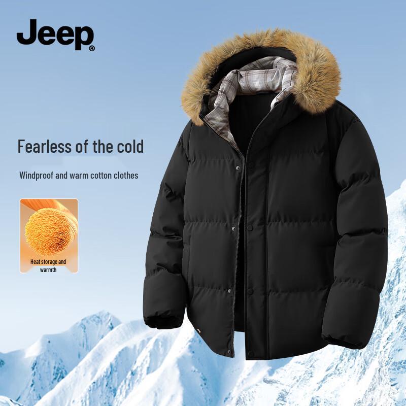 

JEEP Men s Winter Hooded Cotton-Padded Jacket 3XL