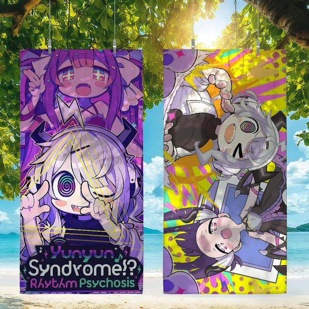 Game Y-Yunyun Syndrome Towel Quick Drying Beach Towels Are Suitable For Swimming Pools Camping Yoga And The Gym