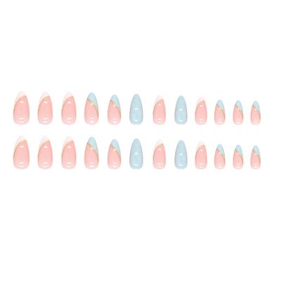 Unghie Finte Lunghe Acriliche Unghie Finte Unghie Verdi Copertura Totale Per Donne 5ml