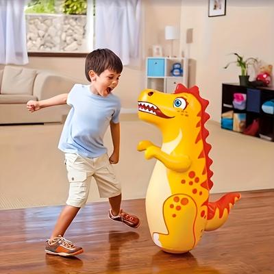 [Dinosaur | Inflatable] Durable PVC Dinosaur Inflatable Punching Bag for Kids | Outdoor Exercise & Play