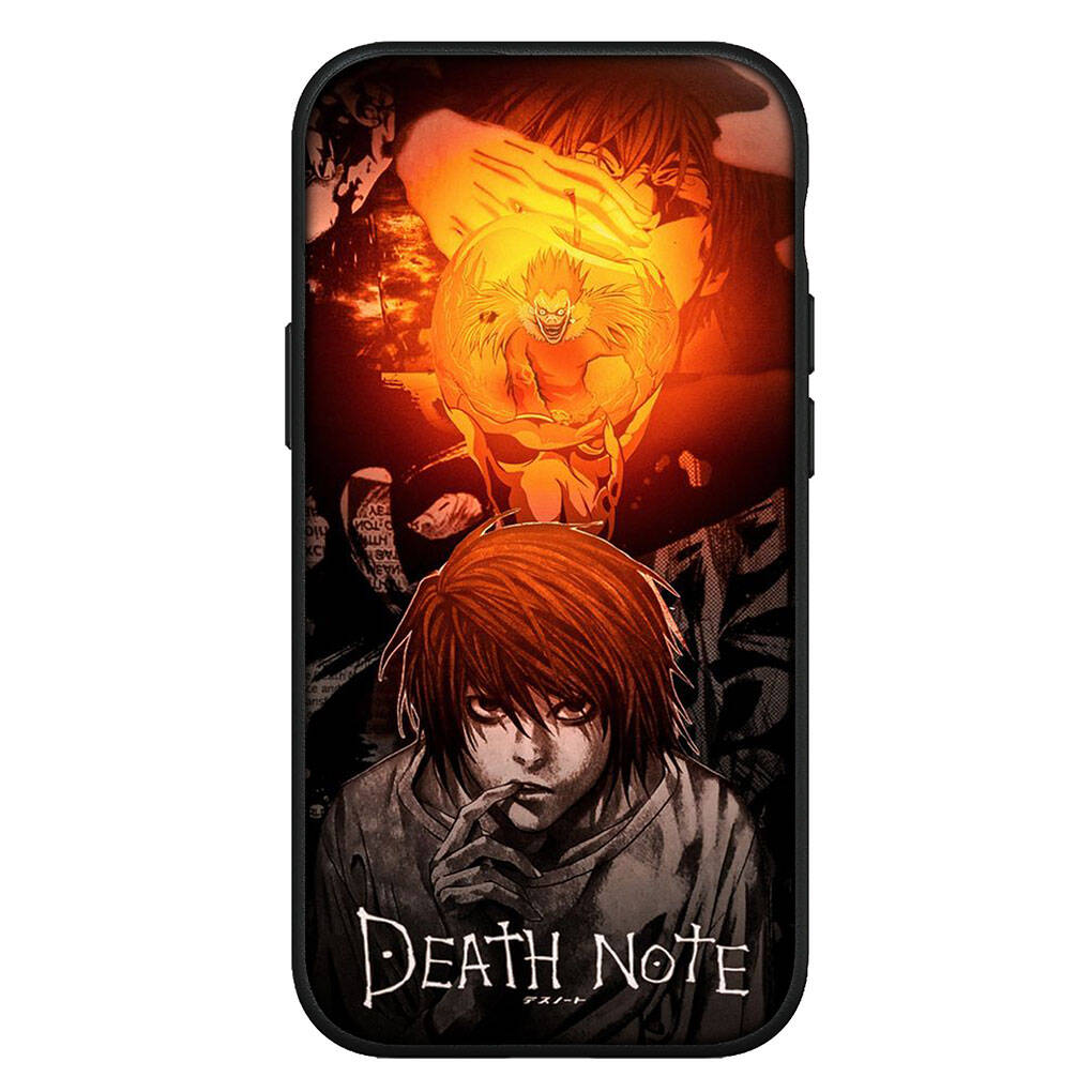 

Чехол для iPhone 17 16 15 Xiaomi Poco Redmi Note 14 13 12 X Pro Max 9 16e Samsung Galaxy S25 S24 S23 OPPO Huawei Тетрадь смерти Мелло L Лоулайт Чехол для телефона for Samsung Galaxy S25 5G болюс