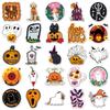 50 Halloween Graffiti Stickers: Personalized DIY Waterproof Cartoon Stickers for Kids - Perfect for Water Bottles & Suitcases