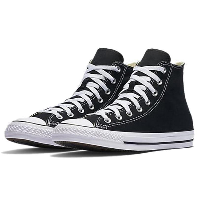 Converse Chuck Taylor All Star round-toe lace-up high-top canvas shoes unisex black