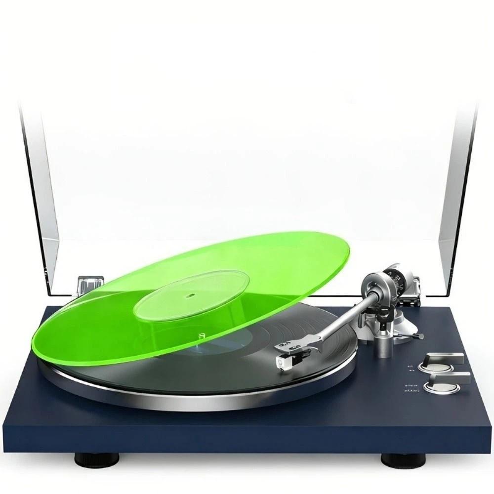 Alfombrilla Antideslizante de Acrílico para Tocadiscos de 12 Pulgadas Slipmat de Vinilo Aspecto Limpio Alfombrilla para Plato de Disco de Vinilo