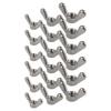6pcs Steel Wing Nuts Steel Nuts Corrosions Resistant Nuts Upgrades for Easy Hand Tightening In Various Construction