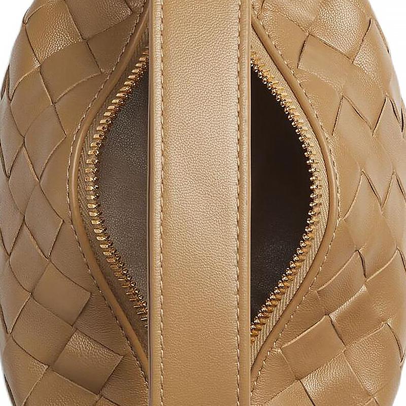 Bottega Veneta Candy Wallace Gold Trim Adjustable Shoulder Strap Calfskin Tote Bag Women Tote Bag Brown 776781V3IV19894