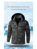 Men's Waterproof Camouflage Workwear Set - Velvet Lined, Wear-Resistant, Outdoor Cold Protection