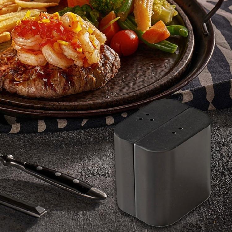 2 st Kryddströare Rostfritt Stål Salt Peppar Dispenser Kryddbehållare för Restauranger och Utomhusmatlagning