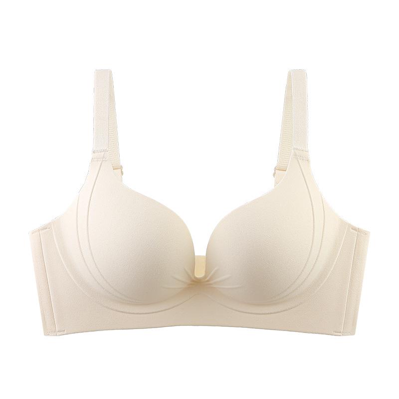 Women's Seamless Push-Up Bra - Soft, Supportive, Anti-Sagging, Wire-Free, Small Chest Enhancement, Side-Smoothing Design