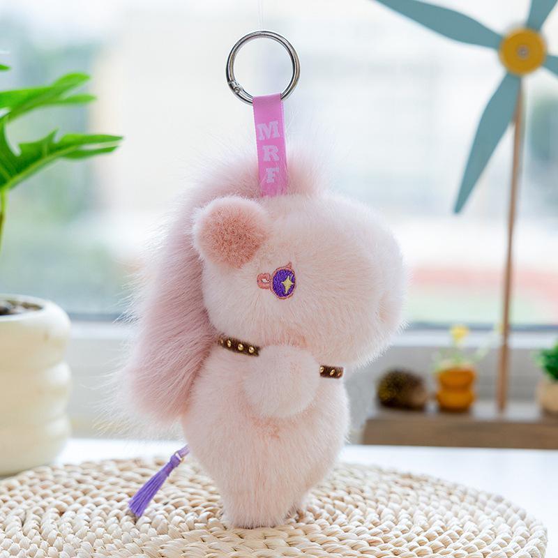 Zodiac Year Horse Plush Pendant Keychain - Cross-Border Pony Doll Mascot.