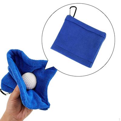 Golf Towel Club with Carabiner Hook Small Portable Wiping Cloth Comfortable Ball
