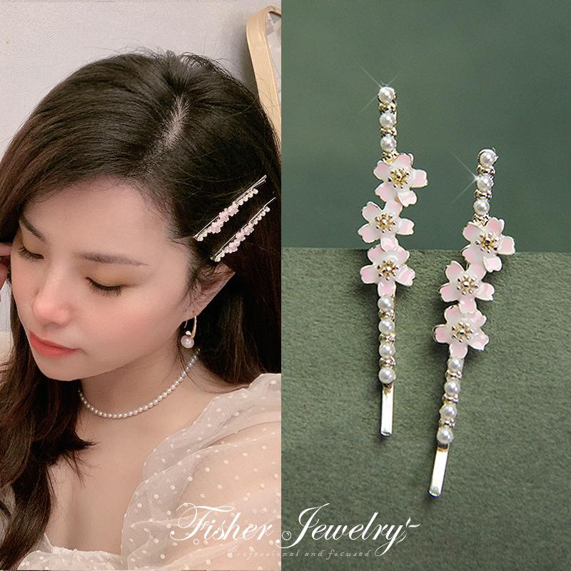 Korean Fashion Flower Opal Pearl Hairpins Gifts Women Girls Hair Clips Pins Barrettes Accessories Hairclip Hairgrips Headdress