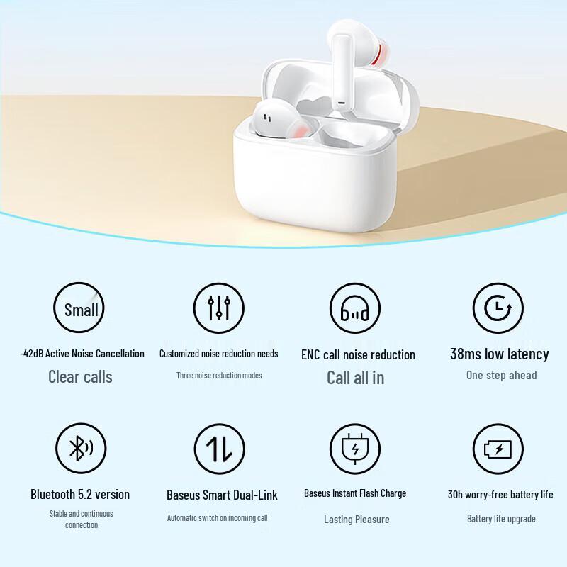 Baseus TWS Bluetooth Earbuds Bowie M2