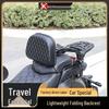 Shan 300 Aluminum Alloy Folding Telescopic Motorcycle Backrest for Kymco 625VCU525 Chain