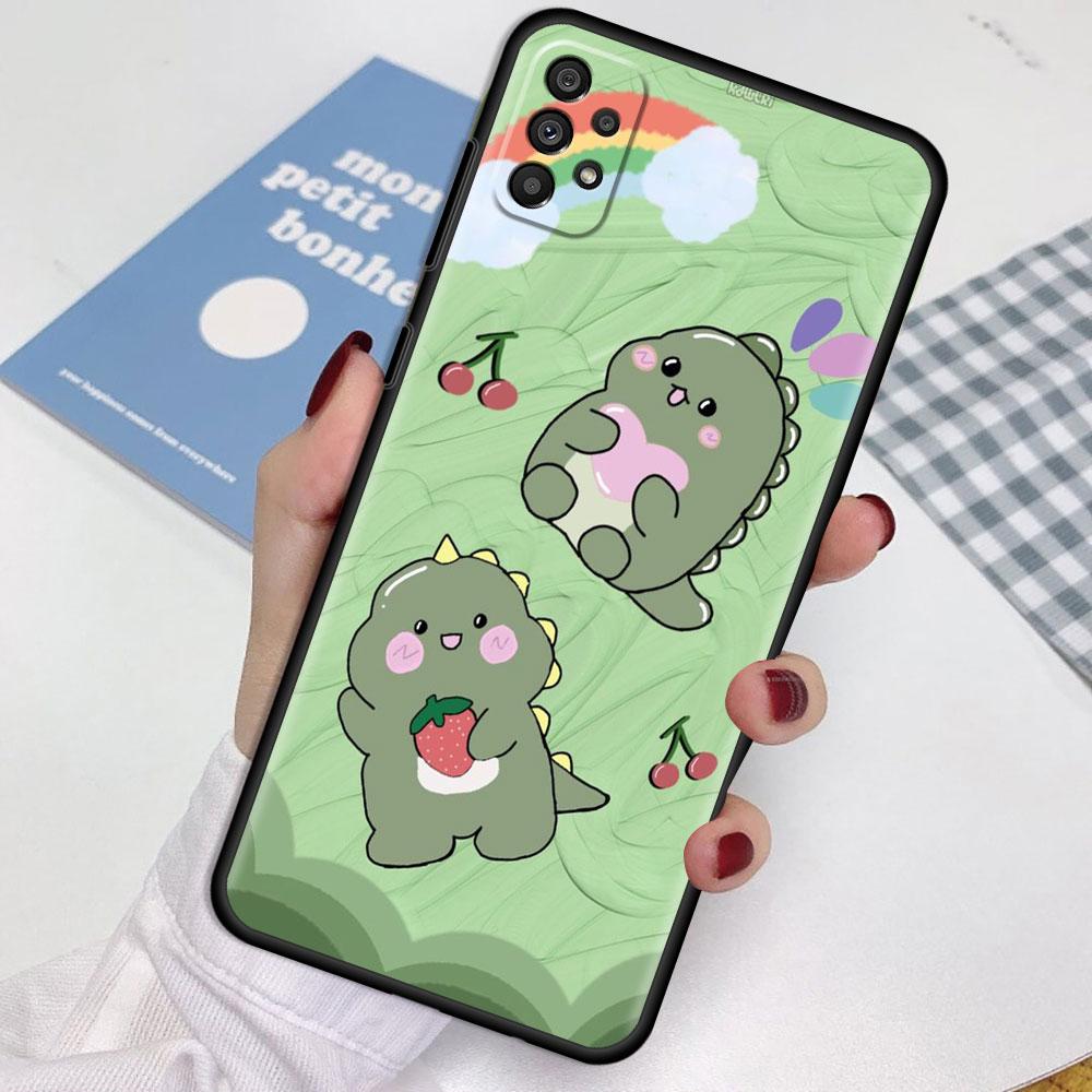 Case For Samsung Galaxy A52 A12 A51 A32 A21s A71 A53 A13 A32 A72 A31 A33 A22 A03 A41 Phone Cover Dinosaur Cartoon
