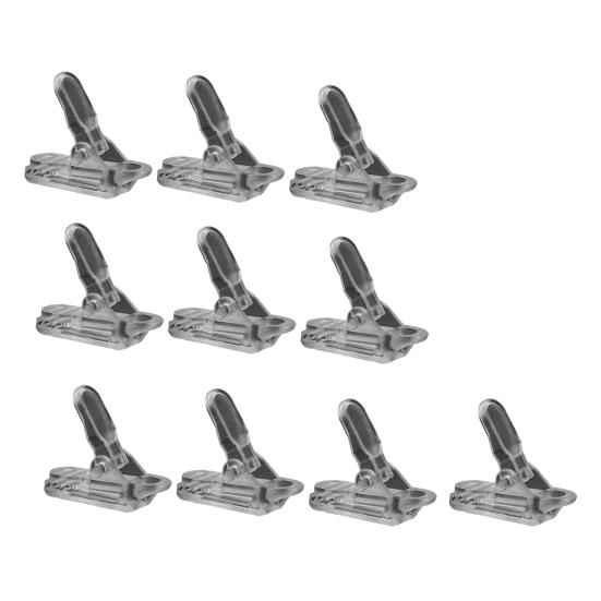 10Pcs Camping Crocodile Clip Portable Inverted Teeth Design Camping Canopy Clip Wind Rope Fixing Clip Awning Fixing Clamp