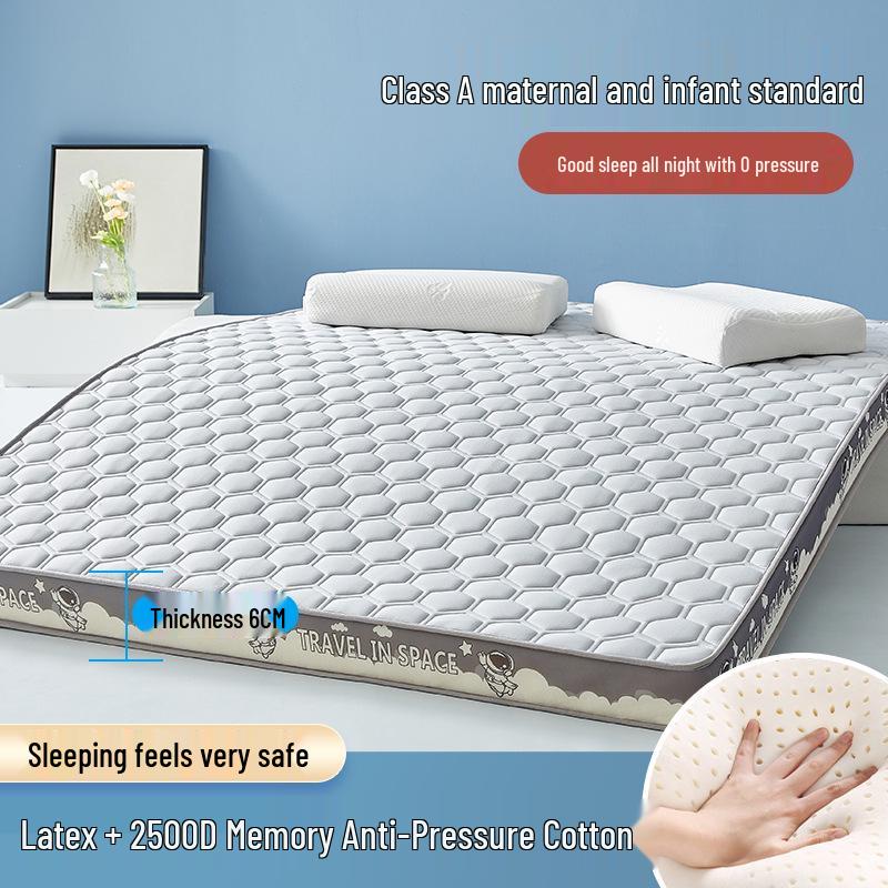 Comfort Latex & Sponge Mattress Pad for Home, Dorm, or Tatami