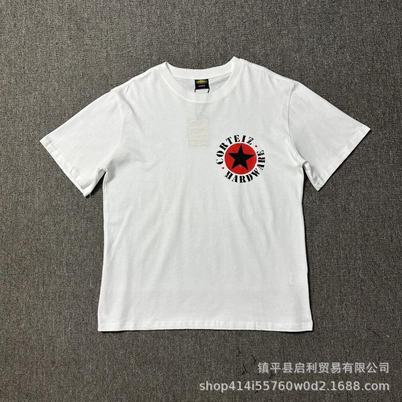 New High Street Corteiz Alcatraz Fun Letter Print Men's and Women's Casual Short Sleeve T-Shirt