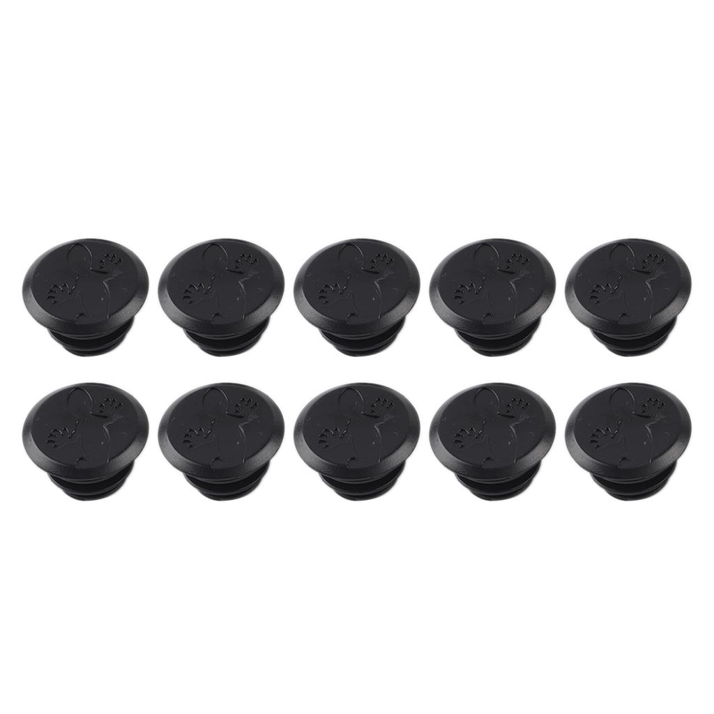 10pcs Plastic Bike Bicycle Handlebar Grip End Cap Plug Cycling Accessory