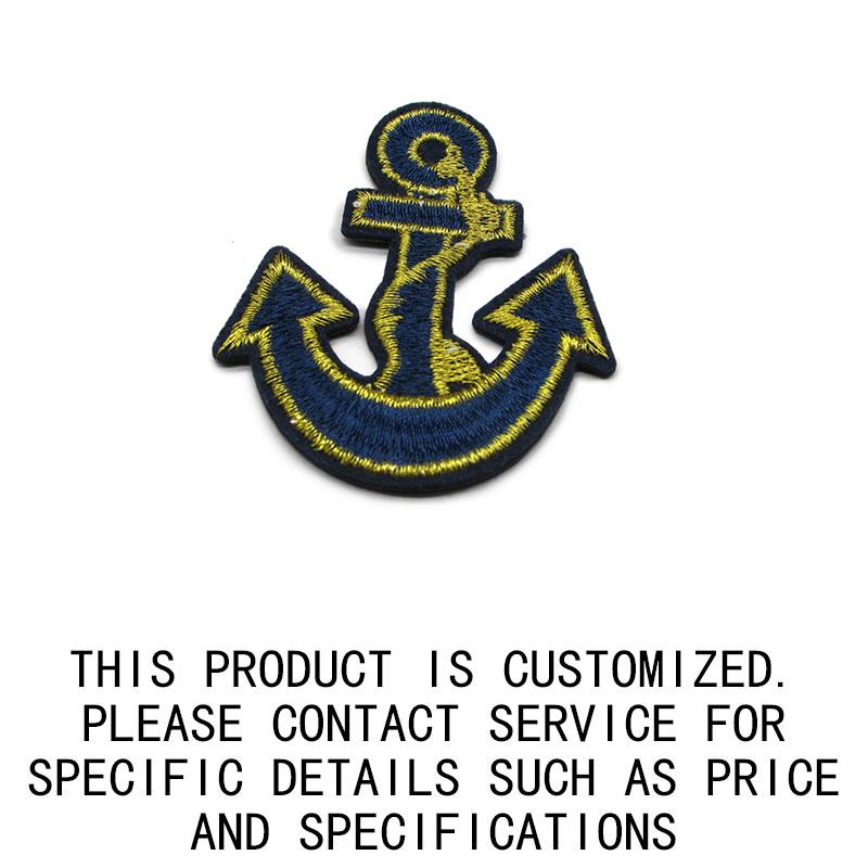 Custom Design Letters Embroidered Custom Patches Hats Designer Logo Custom Embroidered Patches According to customer s request темно-синий