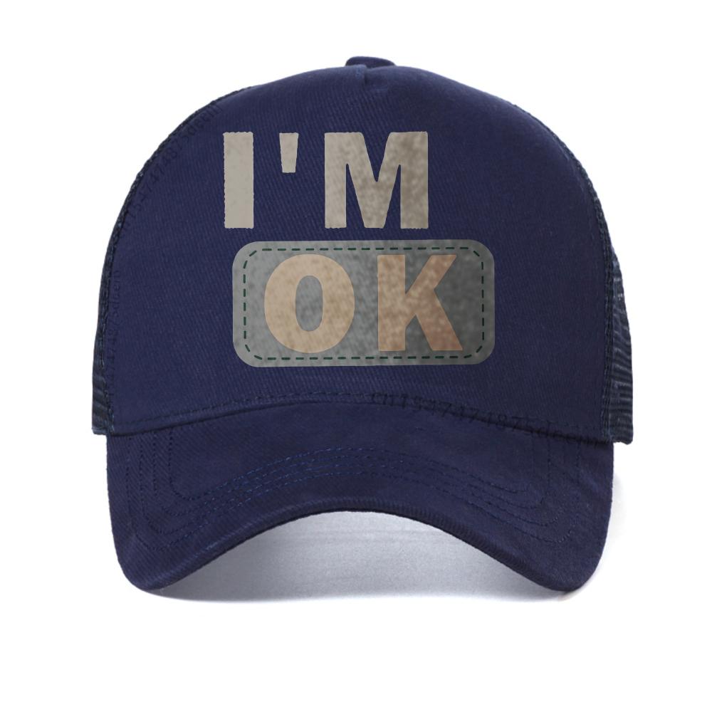 

Motorcycle I am very good Alphabet Creative Simple Versatile baseball cap Fashion Women s Casual mesh snapback hats trucker hat Adjustable