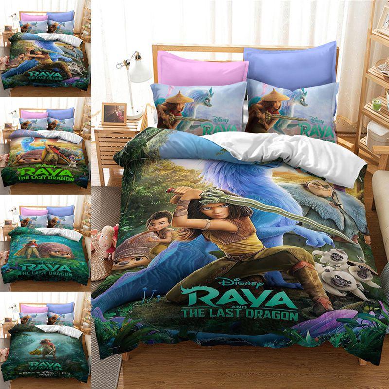 Luxurious Raya And The Last Dragon Bedding Set With Beautiful 3d Printed Design
