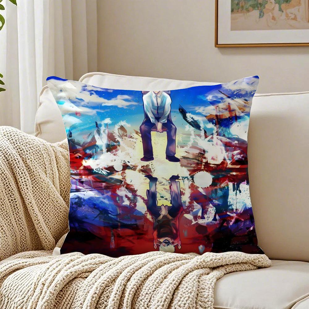 Anime Psychological TTokyo GGhoul Cushion Cover Pillowcase Antidustmite living Room Sofa Decor Cushion Room