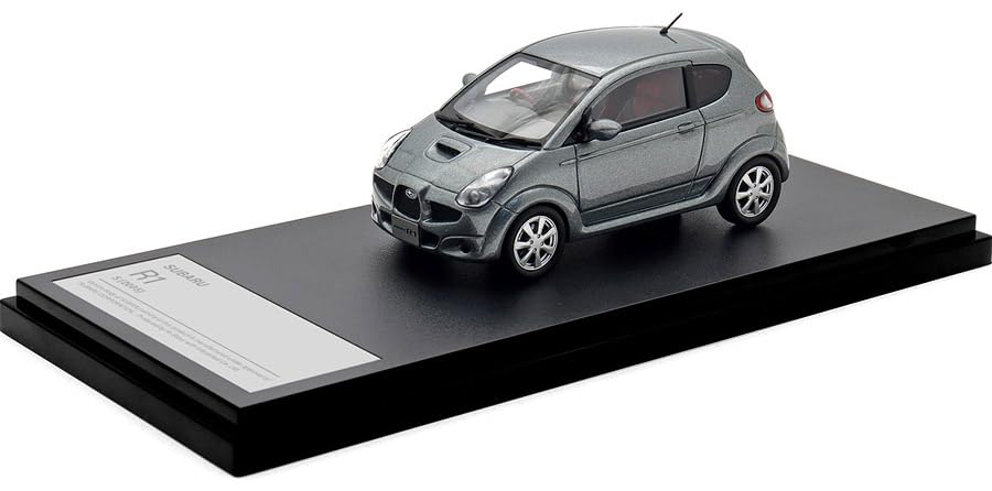 

INTERALLIED Hi Story Scale Subaru R1 S Титаново-серый металлик Готовая модель HS511GY 1/43 (2005)