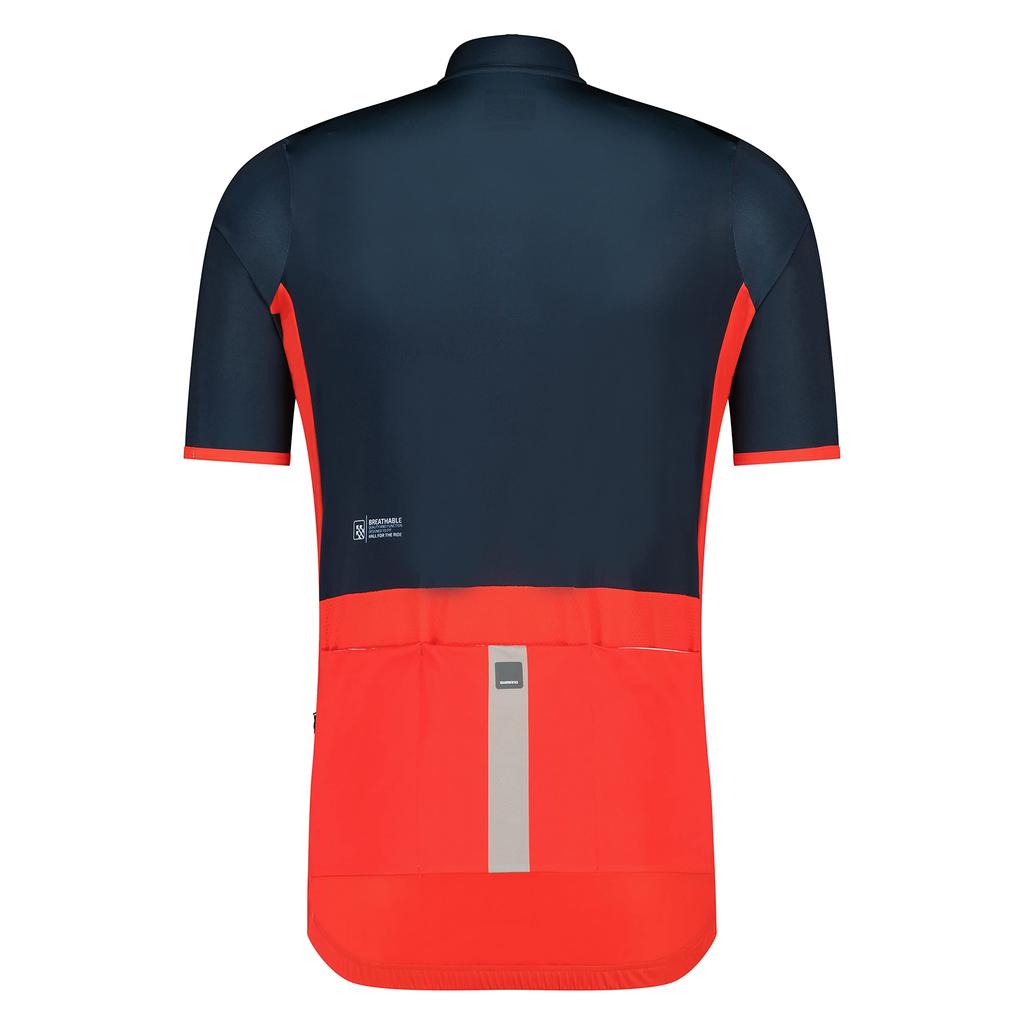 SHIMANO Cycling Jersey KITA Zip Jersey 2023 Model Red S Recommended (European Size) Height 167-173cm