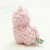 Alpakka kosedyr, fluffy, rosa, SS (17 cm), søt