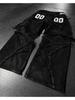 Fashion America Retro Street Zip Up Patchwork Baggy Jeans Men Y2k Stripe Embroidery Splicing Black Denim Pants Hip Hop Jeans