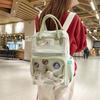 Japanese Transparent Pain Bag Large-capacity Backpack Female College Style Junior High School Student Large-capacity Handbag Student Schoolbag