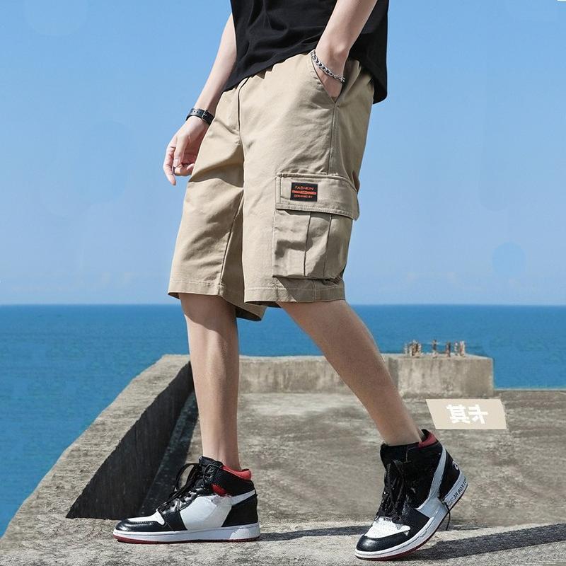

Cotton Workwear Shorts for Men Summer Trend Loose Fashion Style Casual and Sporty Five Quarter Pants Men s Shorts Casual Pants 5XL хакі
