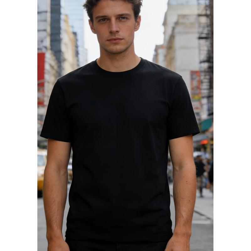 European Size Men'S Retro Formula Racing Pattern T-Shirt Classic Black Elastic And Breathable Suitable for Colorful Breathable Fabric Pure T Shirt