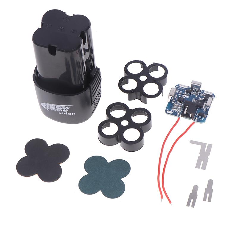 1 Conjunto Ferramenta Elétrica 18650 Caixa de Lítio Pacote de Circuito Carcaça Estojo Suporte Furadeira Manual Alimentação Placa de Proteção de Bateria Li-ion