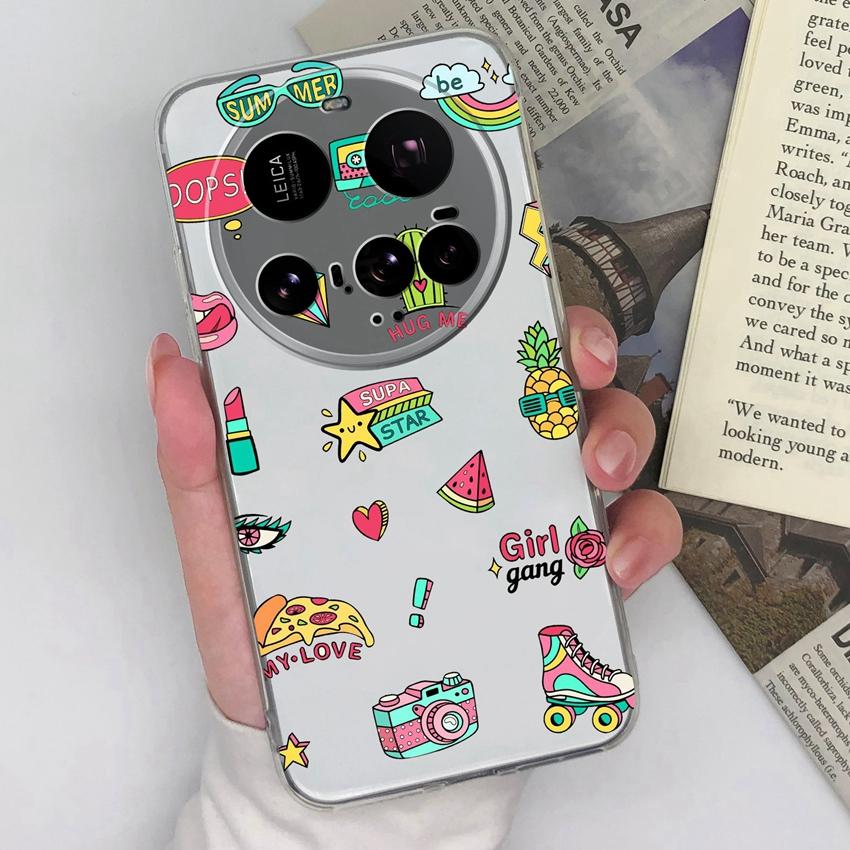 For Xiaomi Mi 10 11 12 15T 15 Ultra Cellphone Bags Retro checkered Patterns Transparent Silicone High Quality Shockproof Shell For Xiaomi Covers Cases