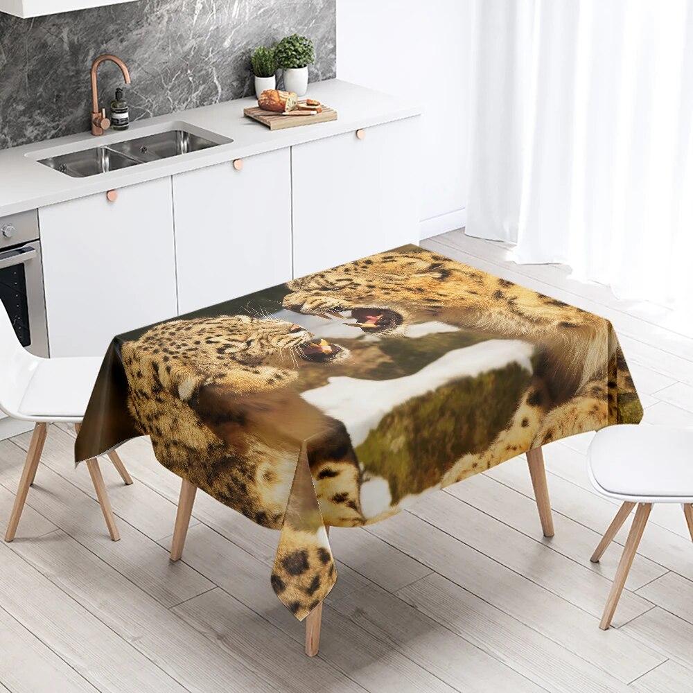 Afghan Hound Tablecloth Cute Animal  Camping  Party Restaurant Table Decoration Waterproof Home Decor