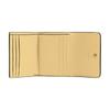Coach Mila 11 Tri-Fold Polished Pebble Leather Wallet Small Women's Vanilla Vanilla Yellow