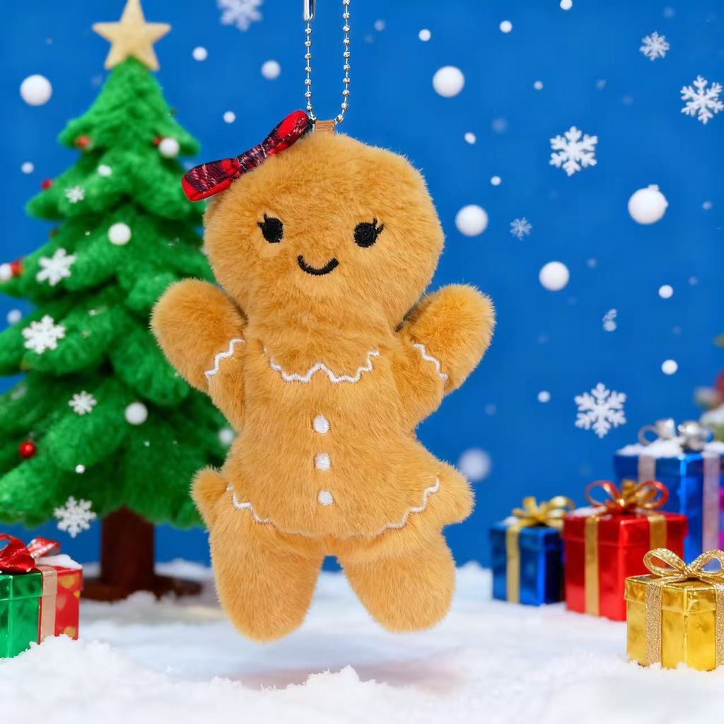 Christmas Tree Plush Toy With Snowflake And Star Decorations For Holiday Gift