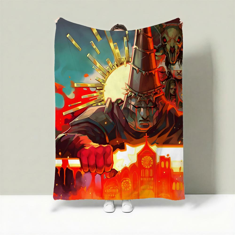 Game B-Blasphemous Throw Lightweight 240g Flannel Blanket Soft Skin-friendly for Summer Cooling 75X95CM