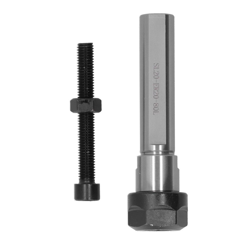 Collet Chuck Holder Straight Extension Rod CNC Lathe Machine Floating Tapping Tool SL20?ER20?80L
