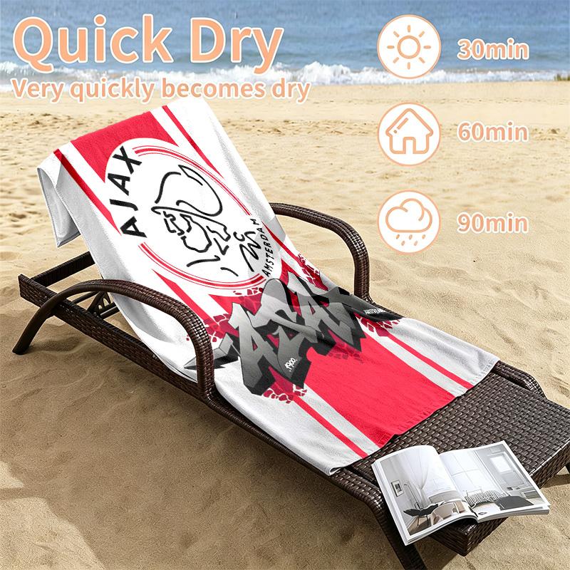 AFC Ajax Beach towels also serve as bath towels summer essential a musthave for the outdoors the beach and the pool