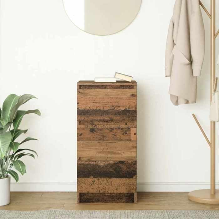 VidaXL Buffet vieux bois 37,5x35x76 cm bois d'ingénierie 861731