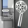 Handheld Pressurized Showerhead 6+2, Water-saving Type, with Spray Gun Pressurized Showerhead, 8-function American Shower Flower