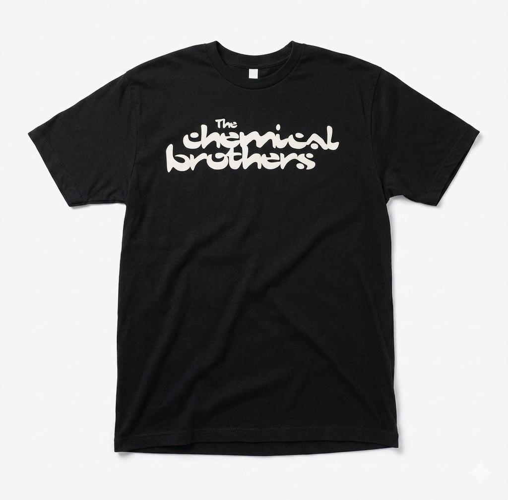 The Chemical Brothers Band T Shirt Mens XL Black Electronic Dance Music Club Tee Unisex T-Shirt