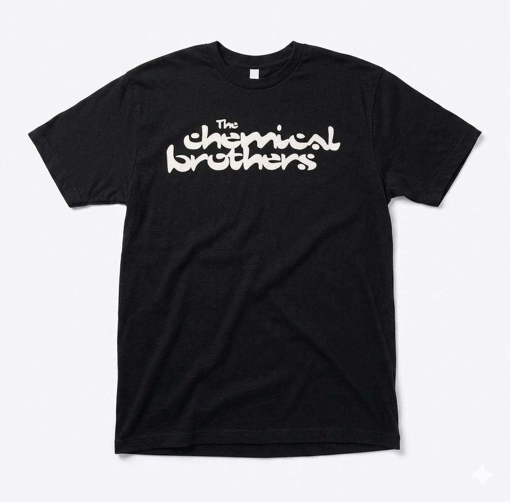 The Chemical Brothers Band T Shirt Mens XL Black Electronic Dance Music Club Tee Unisex T-Shirt S