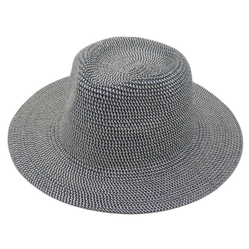 Cross-Border Foreign Trade Handmade Panama Straw Hat European And American Style Light Casual Top Hat Men'S And Women'S Outdoor Travel Hat